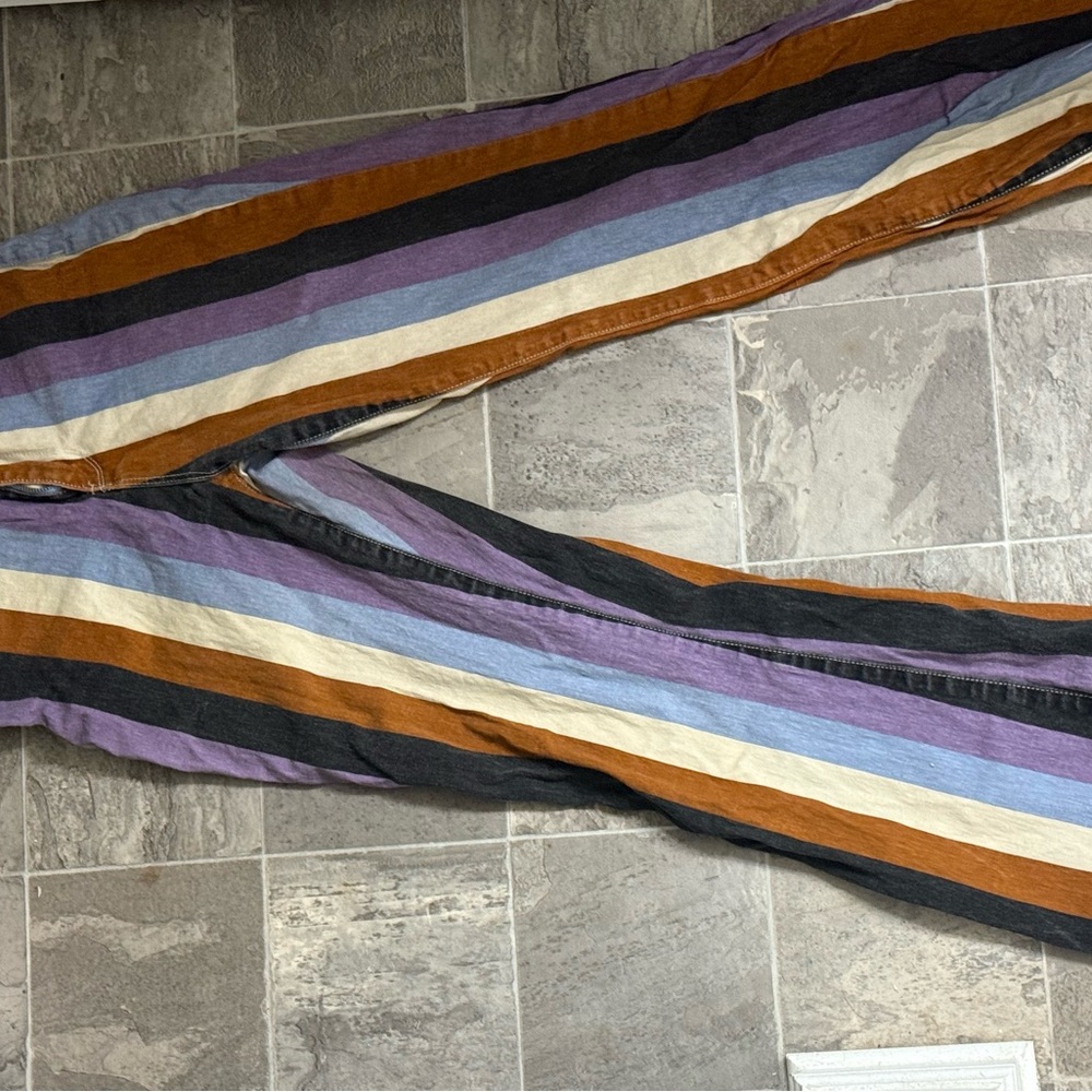 YMI Multicolor Striped Jeans